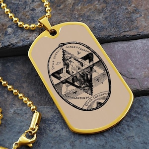 Alchemist Necklace As Above So Below Jewelry Pendant Eliphas Levi Amulet