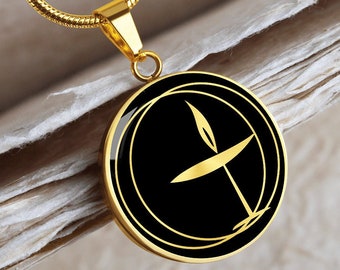 UU Flaming Chalice Unitarian Necklace Universalist Jewelry Pendant Gift