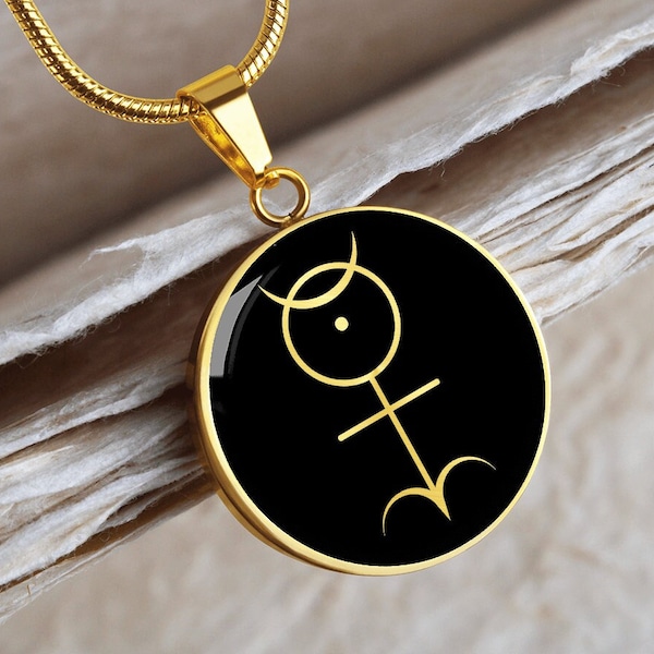 Hieroglyphic Monad Necklace Pendant Jewelry