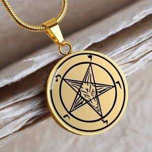 Baphomet Necklace Pendant Jewelry Satanic Amulet