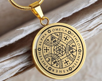Enochian Engel Magie Siegel Amulett Talisman Halsketten-Anhänger Schmuck