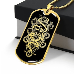 Gnostic Jewelry Hermetic Kabbalah Necklace Tree Of Life Pendant Sephiroth Gold Silver Amulet Talisman