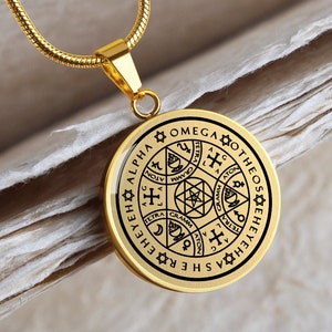 Enochian Angel Magic Seal Amulet Talisman Necklace Pendant Jewelry