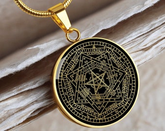 Sigillum Dei Aemeth Necklace Pendant Jewelry Seal Gold Silver