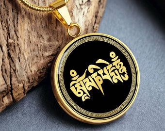 Om Mani Padme Hum-ketting boeddhistische hanger sieraden