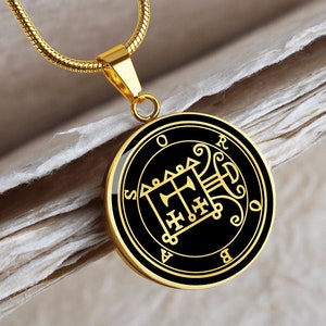 Orobas Sigil Necklace Goetia Pendant Jewelry Gold Silver Charm