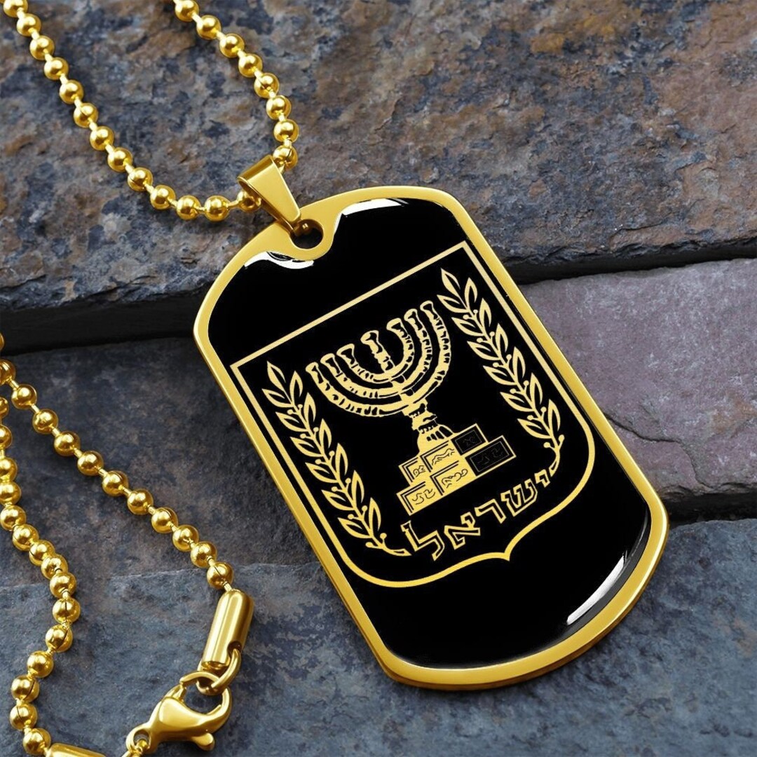 Retro Jewish Menorah Necklace For Women