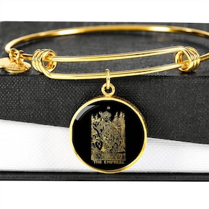 Carte Tarot Impératrice Bracelet Bijoux Cadeau Sorcière