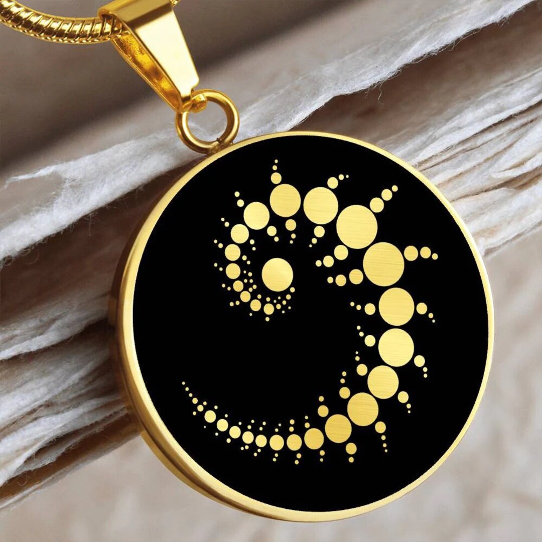 Pendentif Crop Circle - Bubble (Wilsford) - Cordon, Étain Sans Toxine