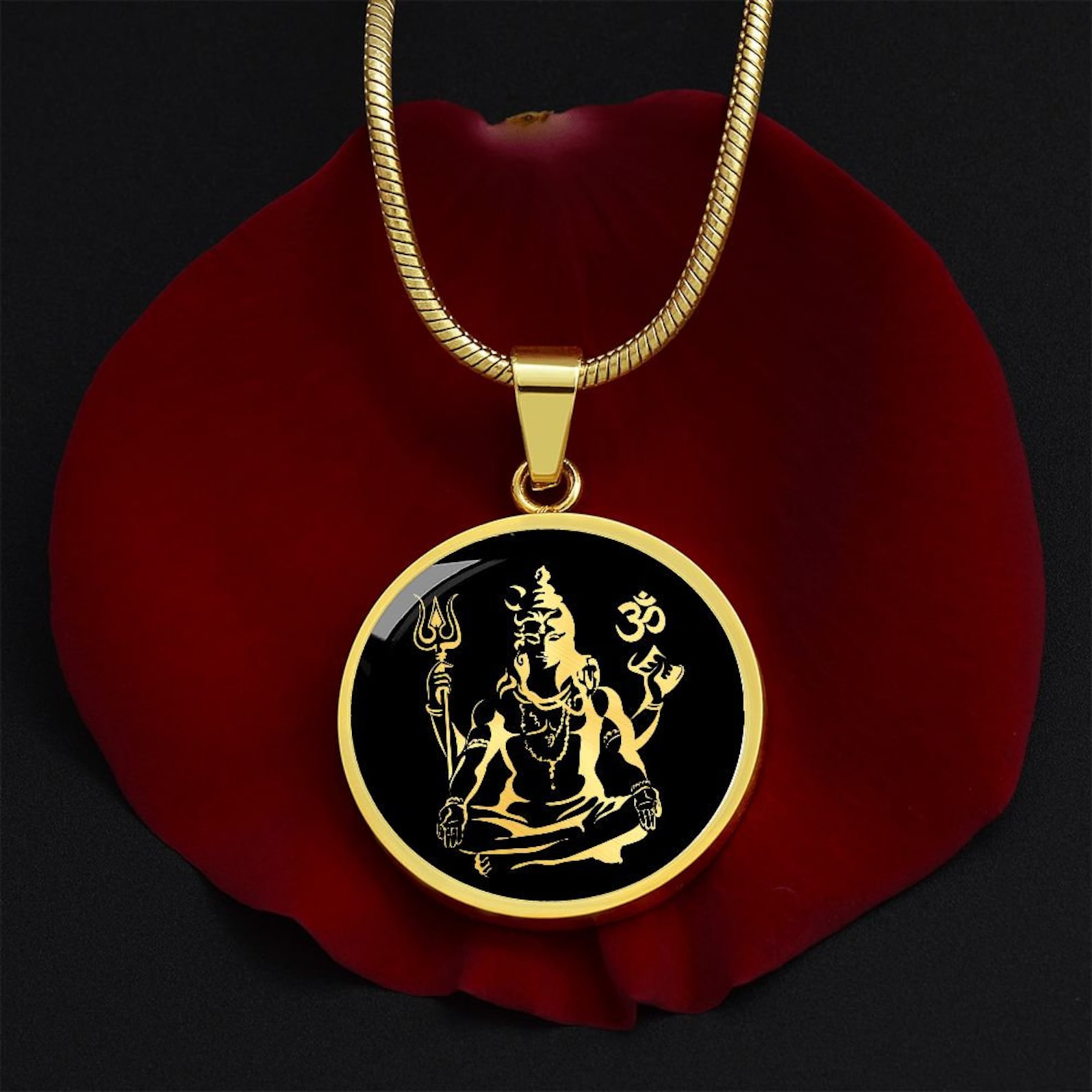Shiva Necklace Pendant Hindu God Lord Shiva Jewelry Gift Charm Etsy