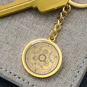 Amulet Talisman Keychain Alchemy Keyring Transmutation