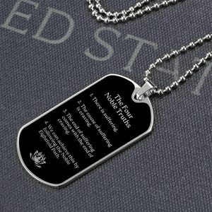 Four Noble Truths Necklace Buddhist Jewelry the Eightfold Path Pendant ...