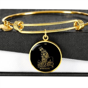 Tarot Strength Card Bracelet Jewelry Witch Gift