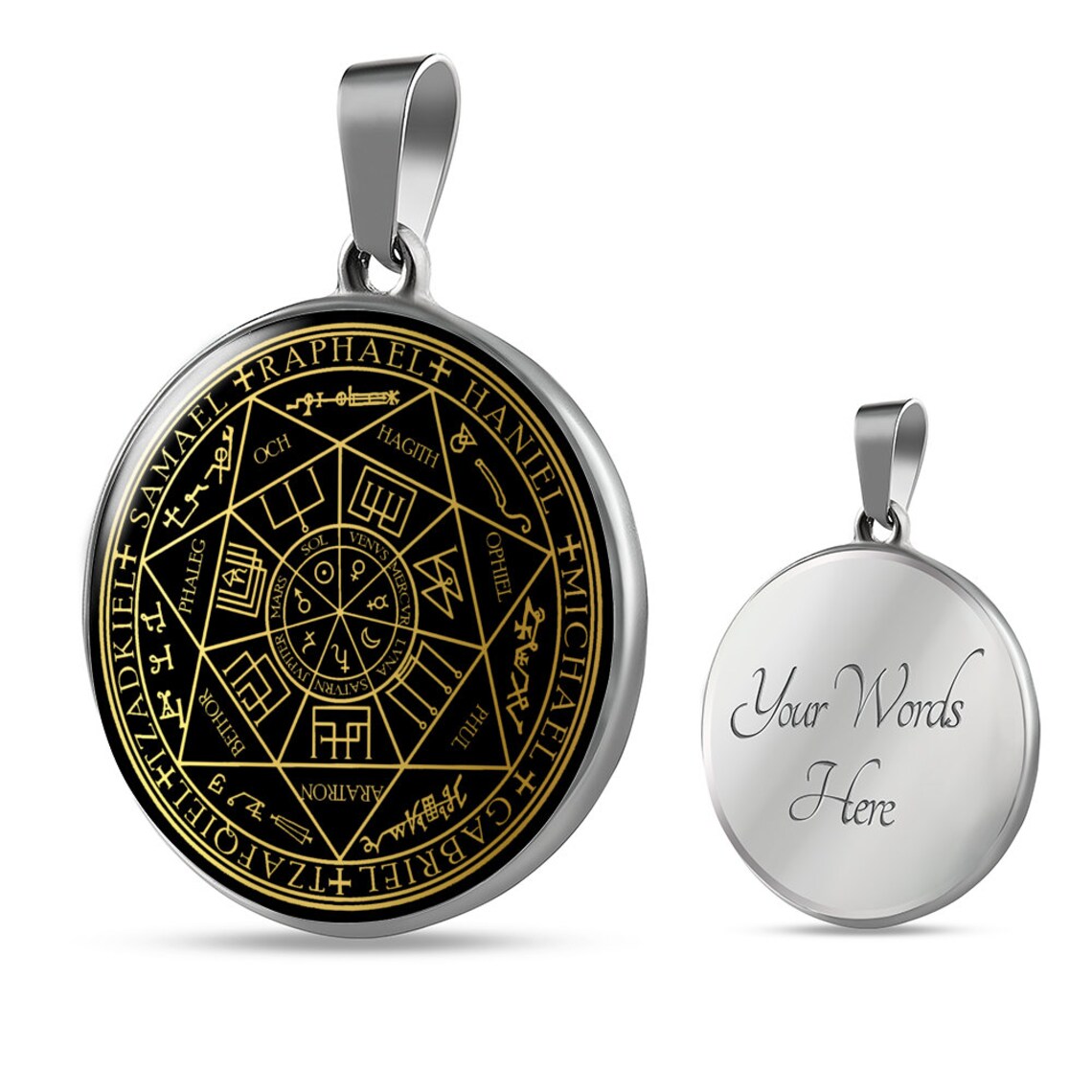 Zegel van Zeven 7 Aartsengelen Talisman Ketting Hanger - België