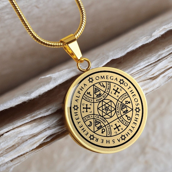 Enochian Angel Magic Seal Amulet Talisman Necklace Pendant Jewelry