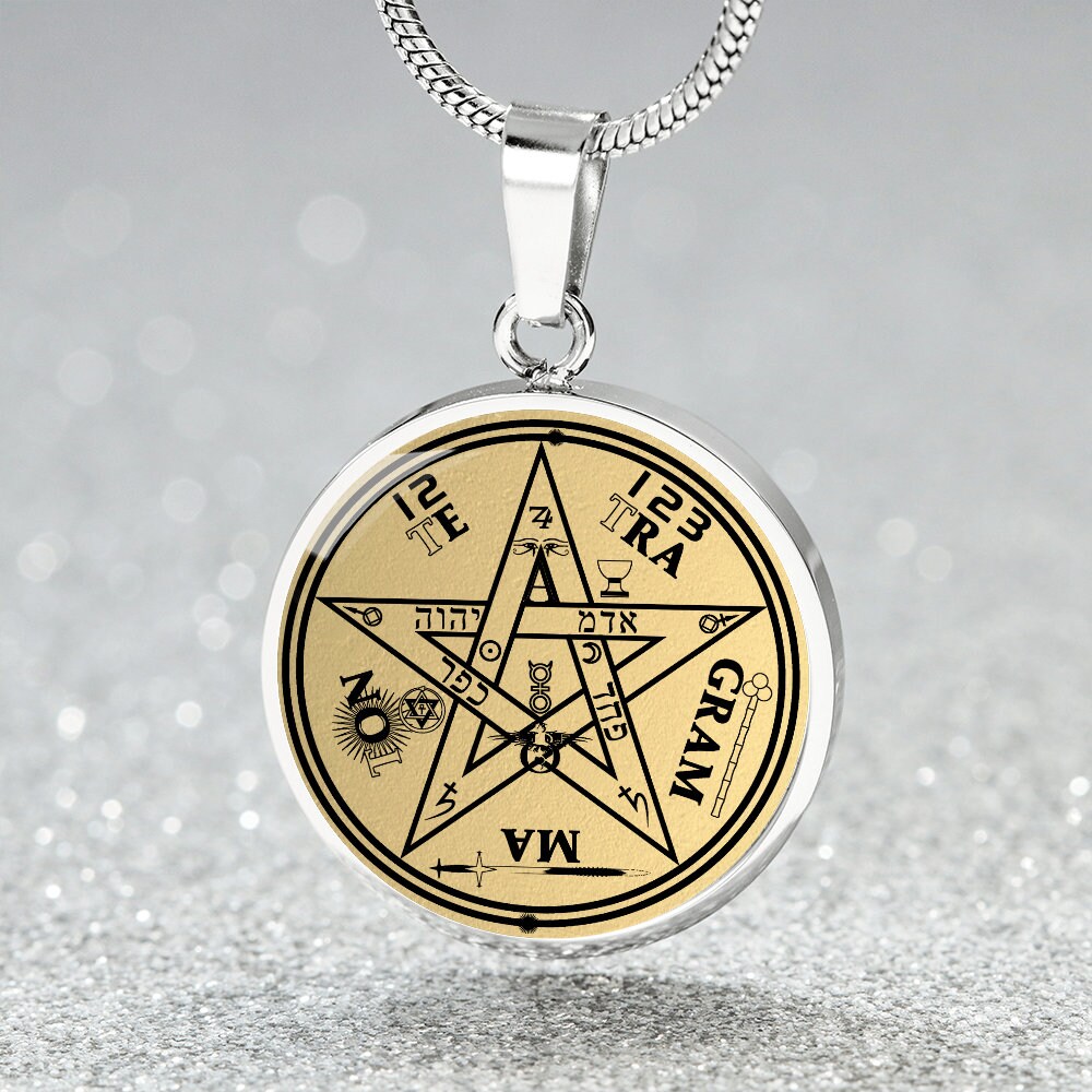 Gold tetragrammaton deals pendant