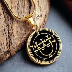 Sitri Sigil Jewelry Necklace Pendant Gold Silver Demon Seal Goetia Amulet Talisman