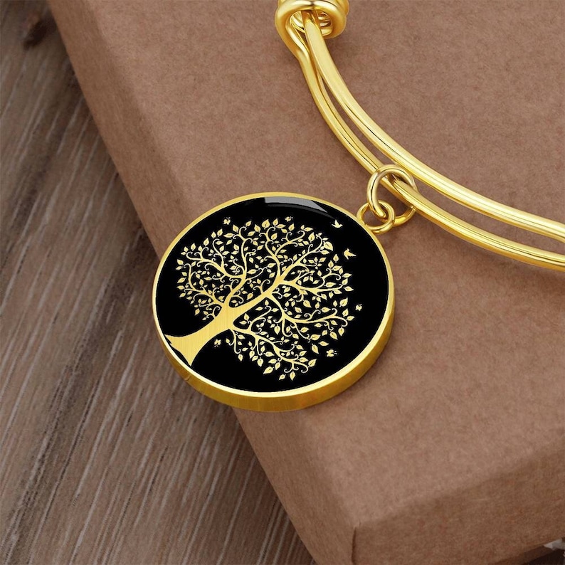 Tree of Life Bracelet Family Tree Jewelry Pendant Gold Silver Charm - Etsy