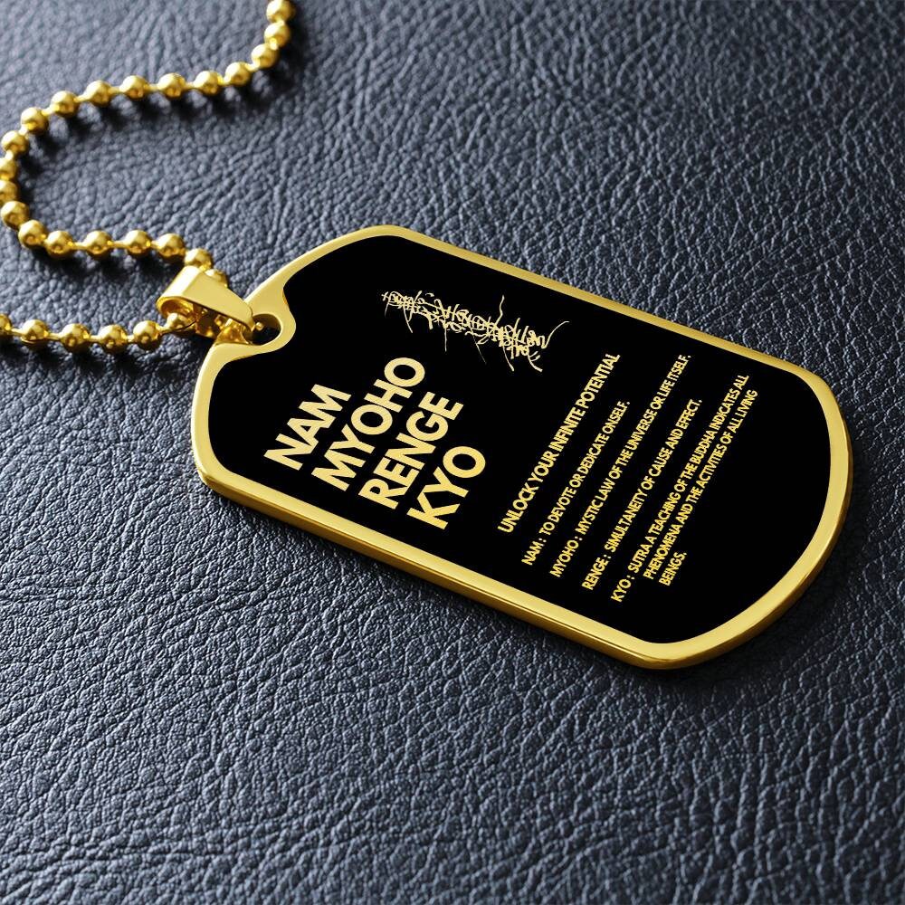 御本尊 南無妙法蓮華経 ネックレス 日蓮ジュエリー 創価学会