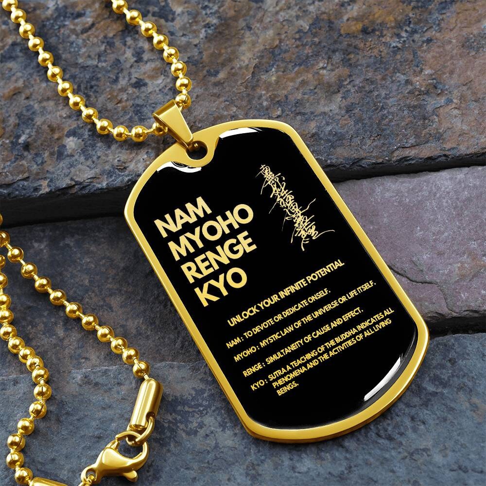 御本尊 南無妙法蓮華経 ネックレス 日蓮ジュエリー 創価学会