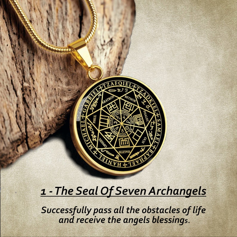 Seal of Seven 7 Archangels Bracelet Gold Silver Jewelry image 8