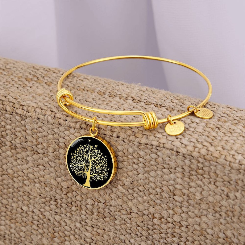 Tree of Life Bracelet Family Tree Jewelry Pendant Gold Silver Charm - Etsy