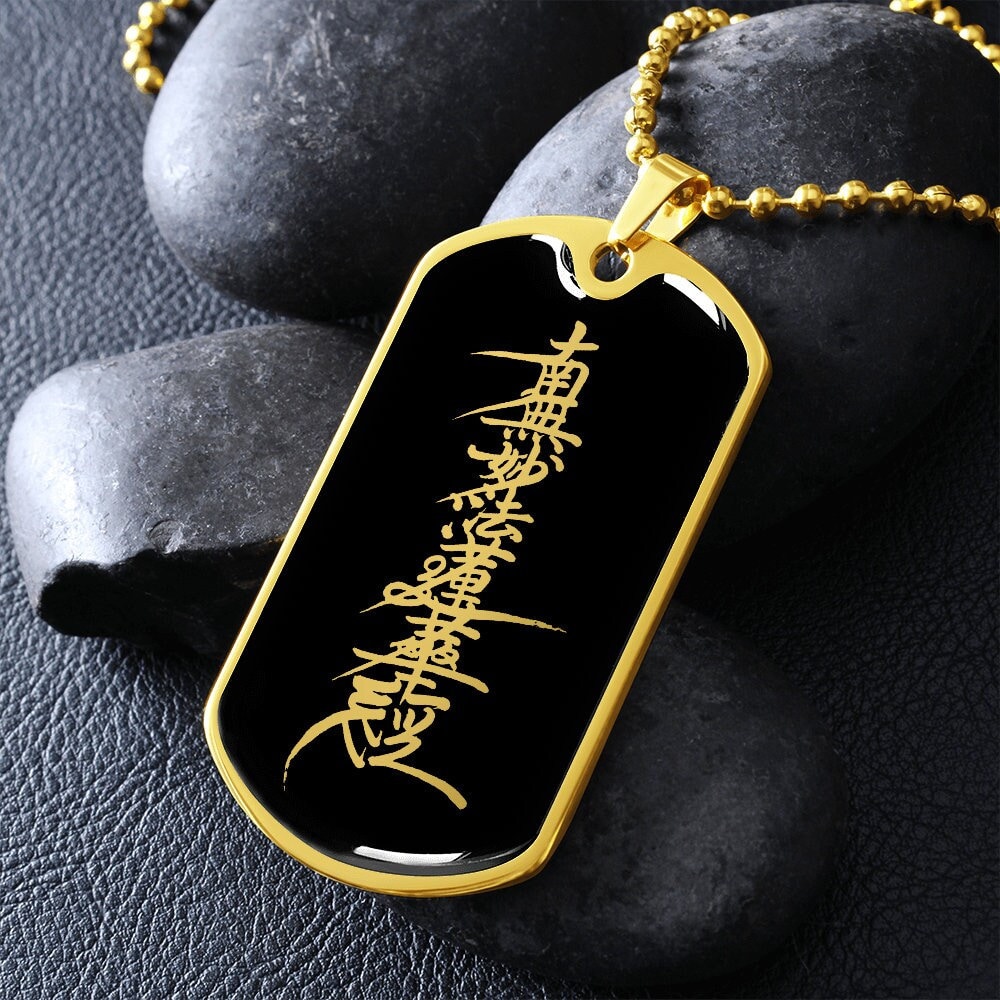 Nam Myoho Renge Kyo Necklace Jewelry Buddhist Pendant Gift