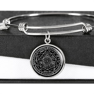 Seal of Seven 7 Archangels Bracelet Gold Silver Jewelry Stainless Steel