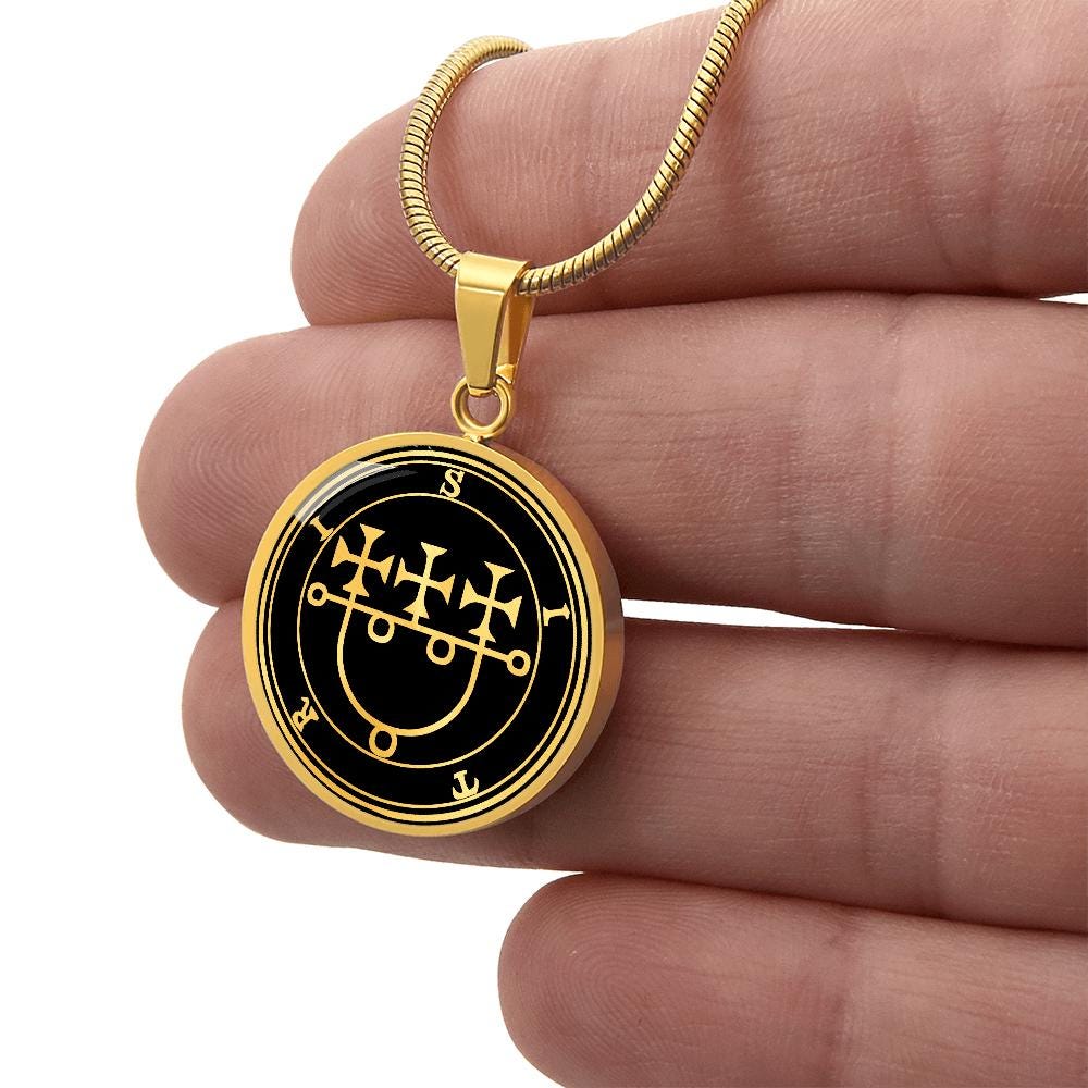 Sitri Sigil Jewelry Necklace Pendant Gold Silver Demon Seal Goetia Amulet Talisman