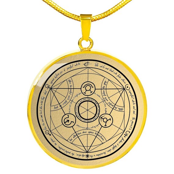 Transmutation Circle Necklace Pendant 