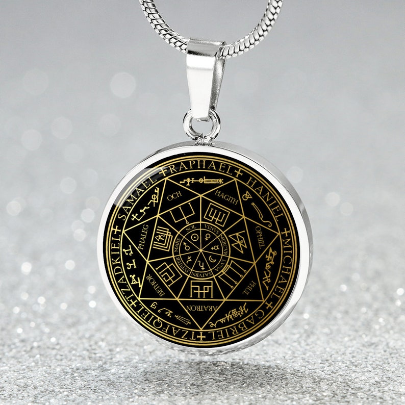 Seal of Seven 7 Archangels Talisman Necklace Pendant Jewelry - Etsy
