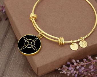 Witches Knot Bracelet Gold Silver Pendant Nudo De Bruja Jewelry