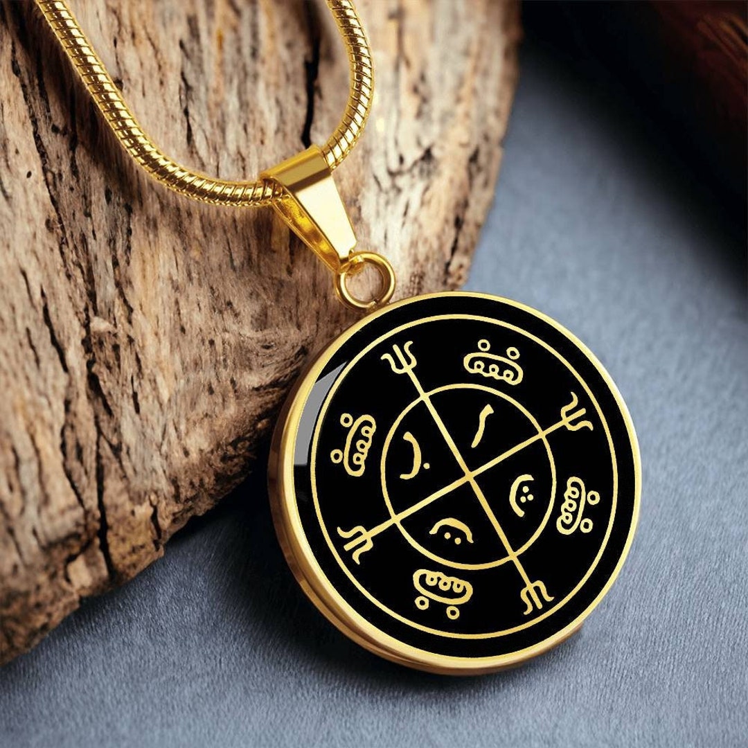 Protection Amulet Talisman Mohammedan Magic Circle Necklace Pendant ...