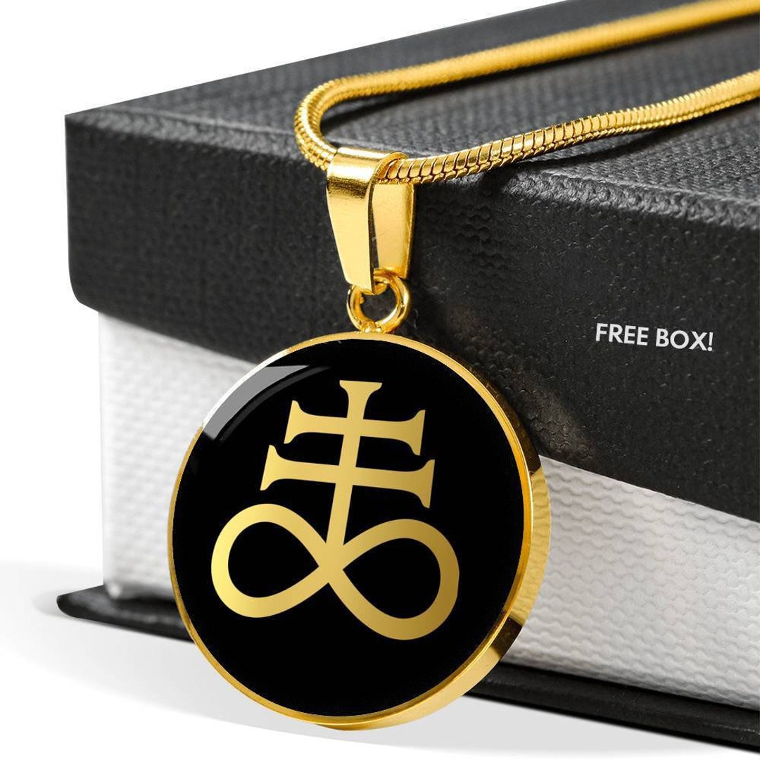 Leviathan Cross Necklace Brimstone Pendant Jewelry Amulet Etsy