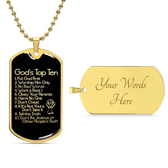 アクセサリー TEN. condiment necklace Marina Jewelry Sterling Silver 10 Commandments Necklace