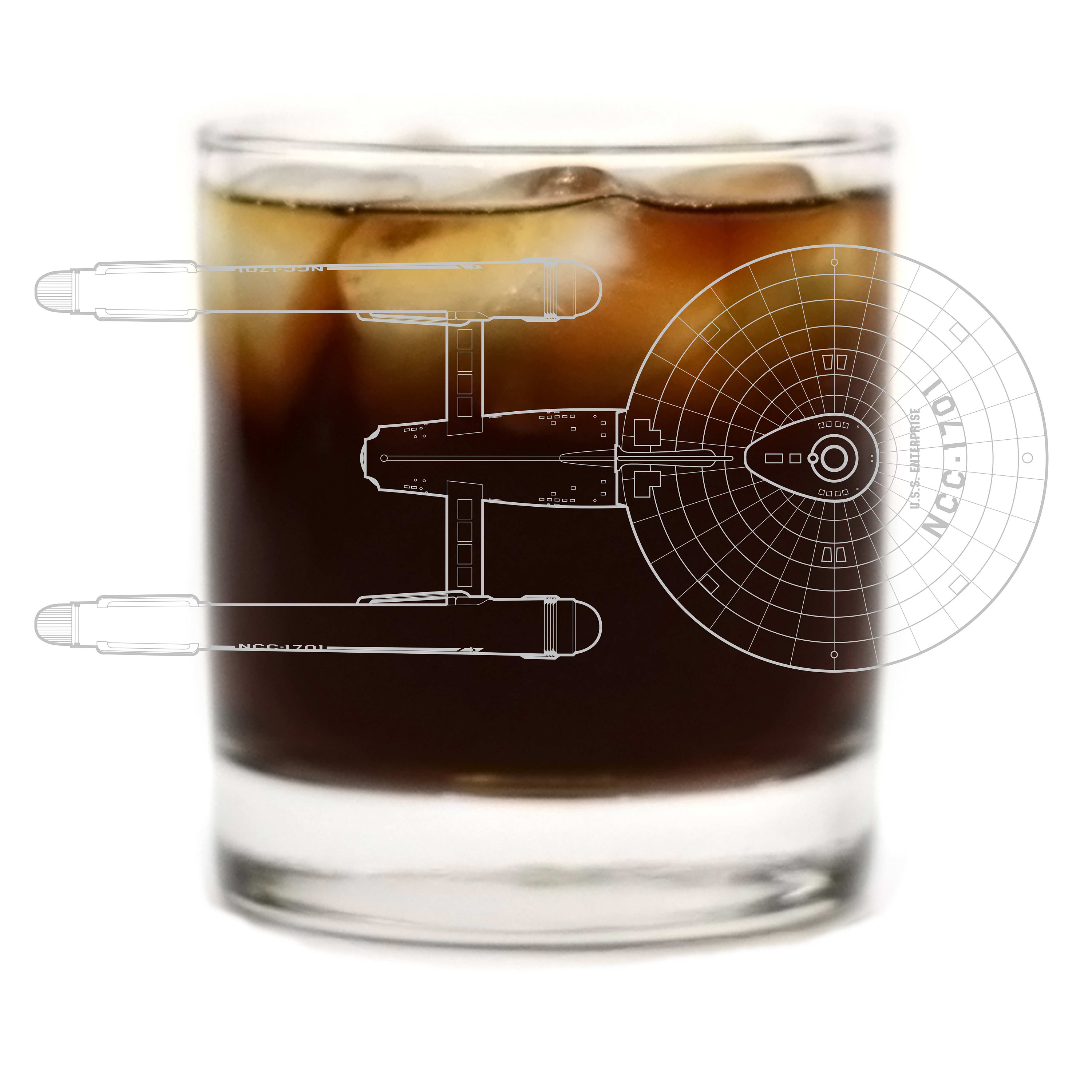 Star Trek Gifts: Personalized Starfleet Command Badge Rocks Glass |  Thinkgeek