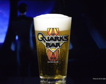 Star Trek: Deep Space Nine Quark’s Bar Pint Beer Glass Special Edition In-Universe™ Classic Color line By Movies on Glass  - 16 Ounces