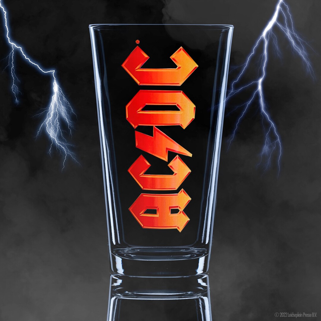 AC/DC: Color Logo Pint Glass - Etsy