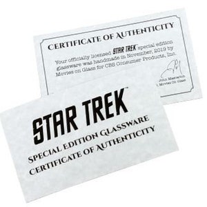 Star Trek: The Original Series Starfleet Command Badge Rocks Glass Special Edition In Universe™ White Frosted Line Premium Etched 11 Ounces image 7