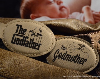 Godparent Proposal Keychain Set: Godfather, Godmother Gift