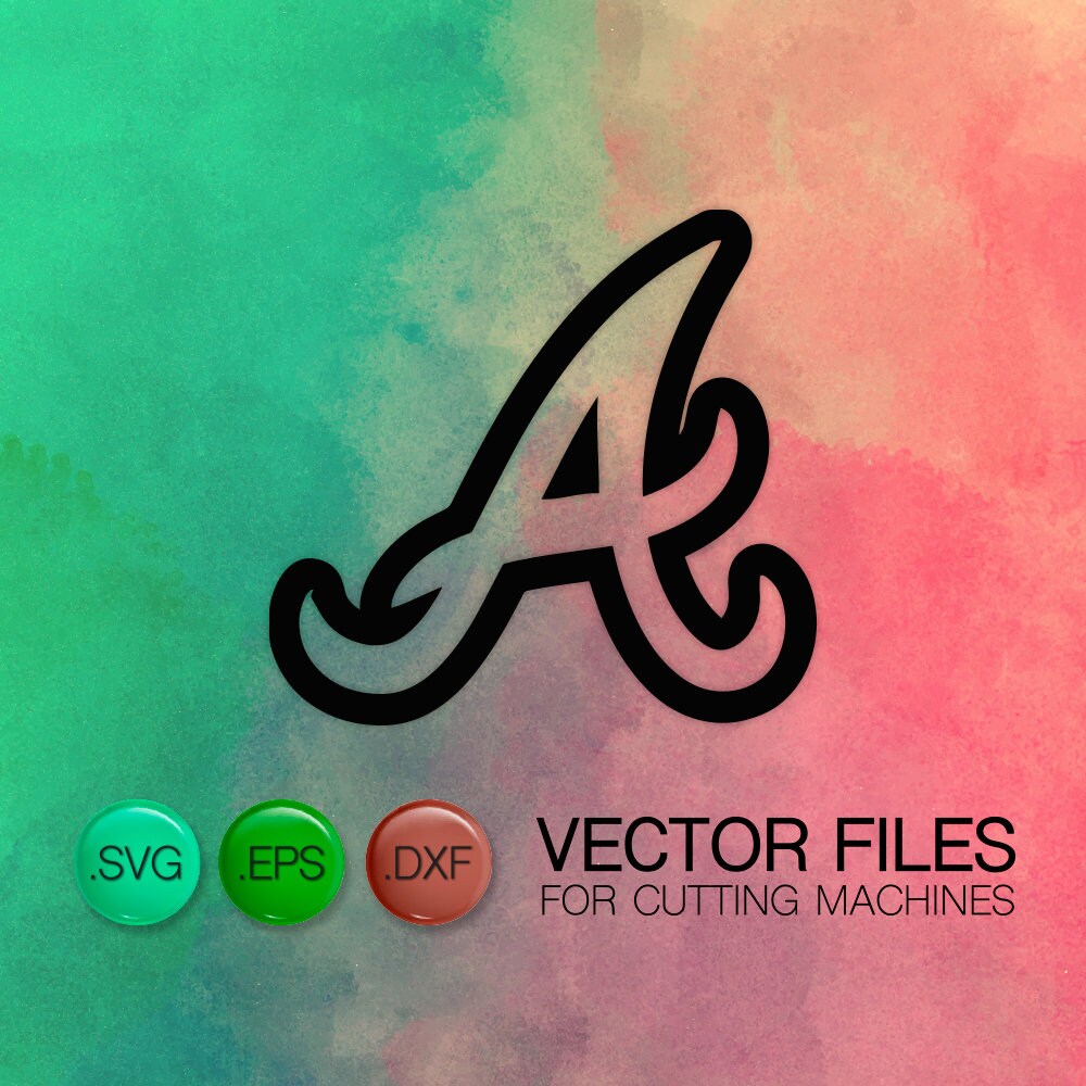 50 Off Atlanta Braves Emblem Cutting Files Braves Mlb Svg Etsy