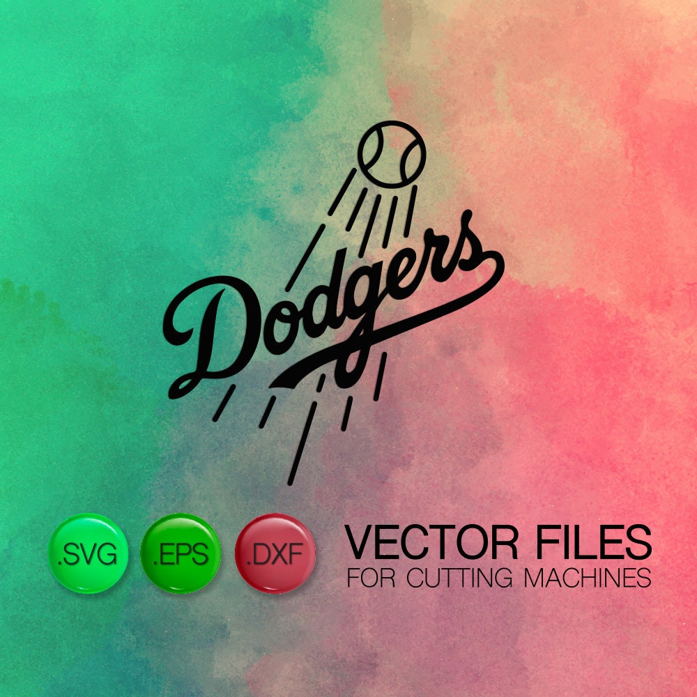 30 Off Los Angeles Dodgers Emblem Cutting Files Dodgers Etsy