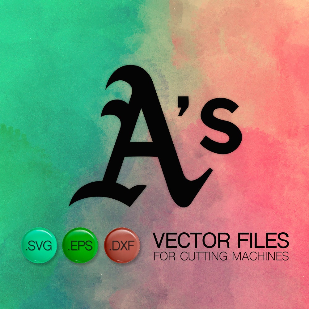 30 Off Oakland Athletics Emblem Cutting Files Athletics Etsy