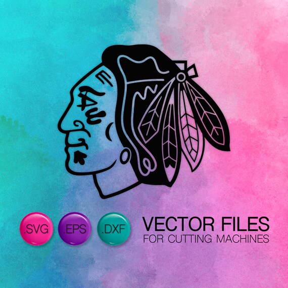 50 Off Chicago Blackhawks Emblem Cutting Files Blackhawks Etsy
