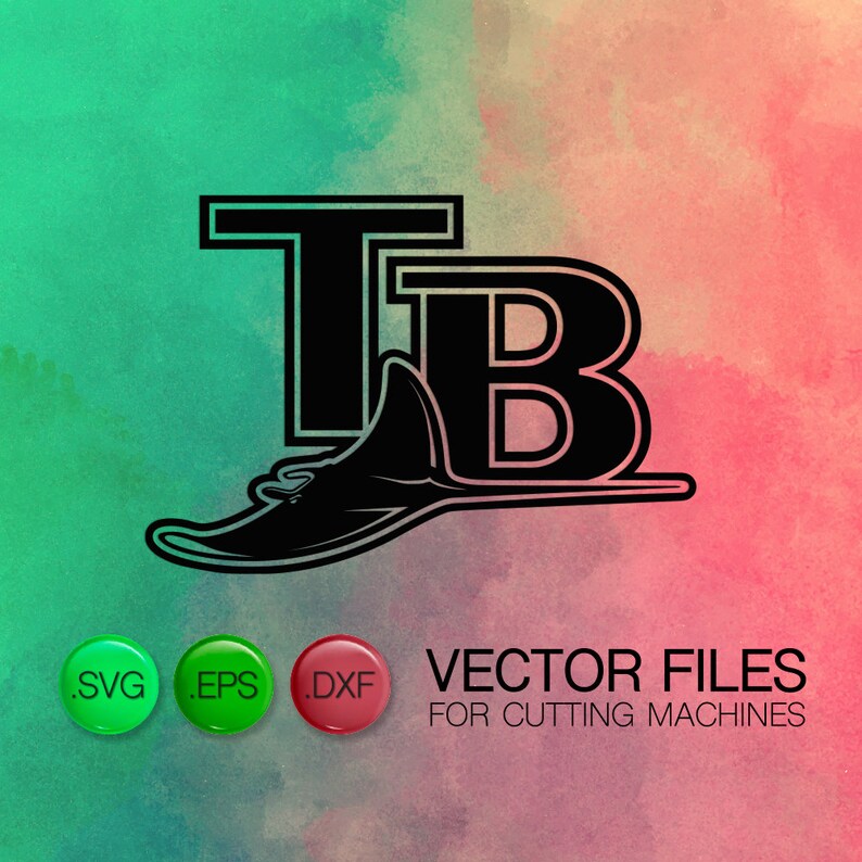 30 Off Tampa Bay Rays Emblem Cutting Files Tampa Bay Rays Etsy