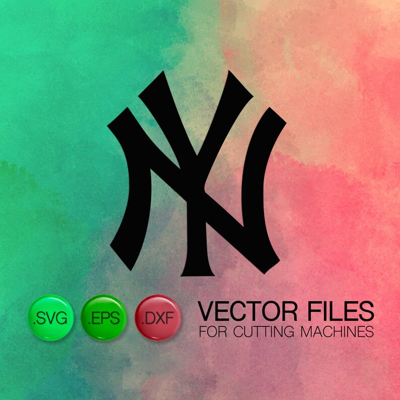 30 Off New York Yankees Emblem Cutting Files Ny Yankeess Etsy