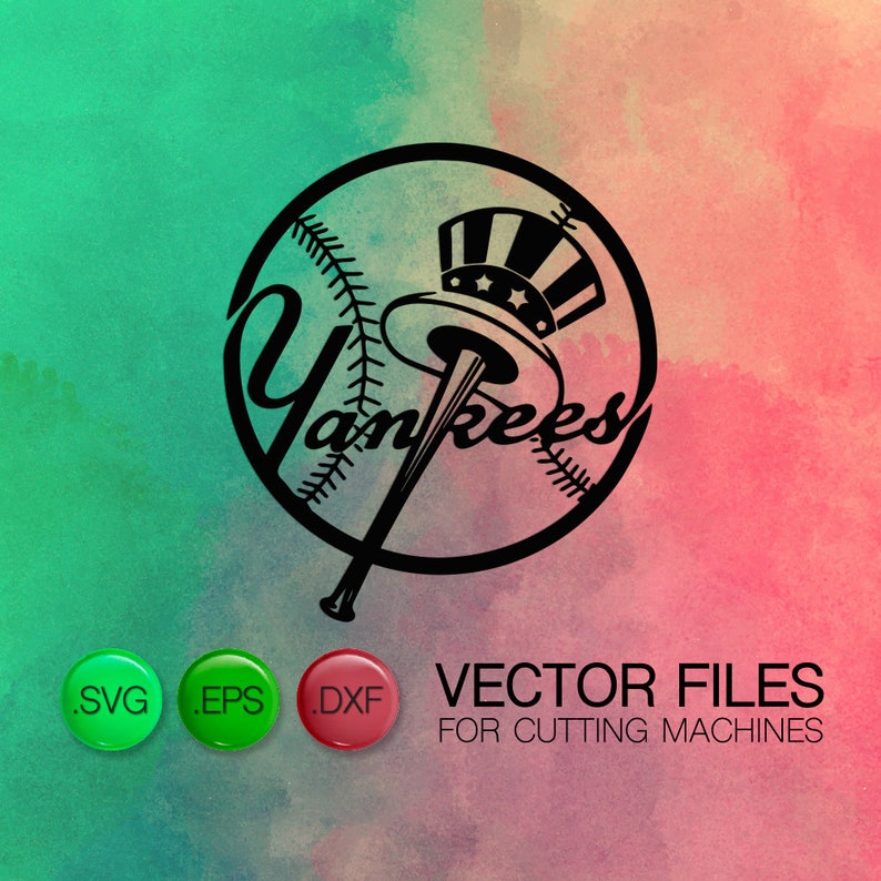 30 Off New York Yankees Emblem Cutting Files Ny Yankees Etsy