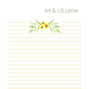 Printable Lined Paper Instant Download A4 Planner Thank - Etsy