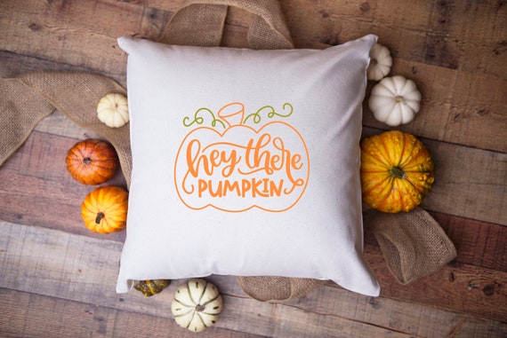 pumpkin pillow cover fall pillow cover Watercolor fall pumpkin pillow cover