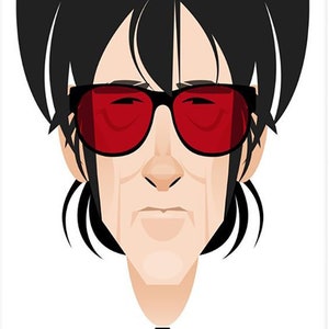 John Cooper Clarke by Stanley Chow - Signed and stamped fine art print